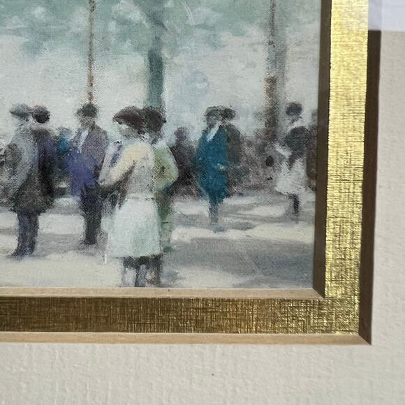 "Saturday Afternoon" by André Gisson Art – Gold Framed Reproduction Painting - Picture 3 of 10